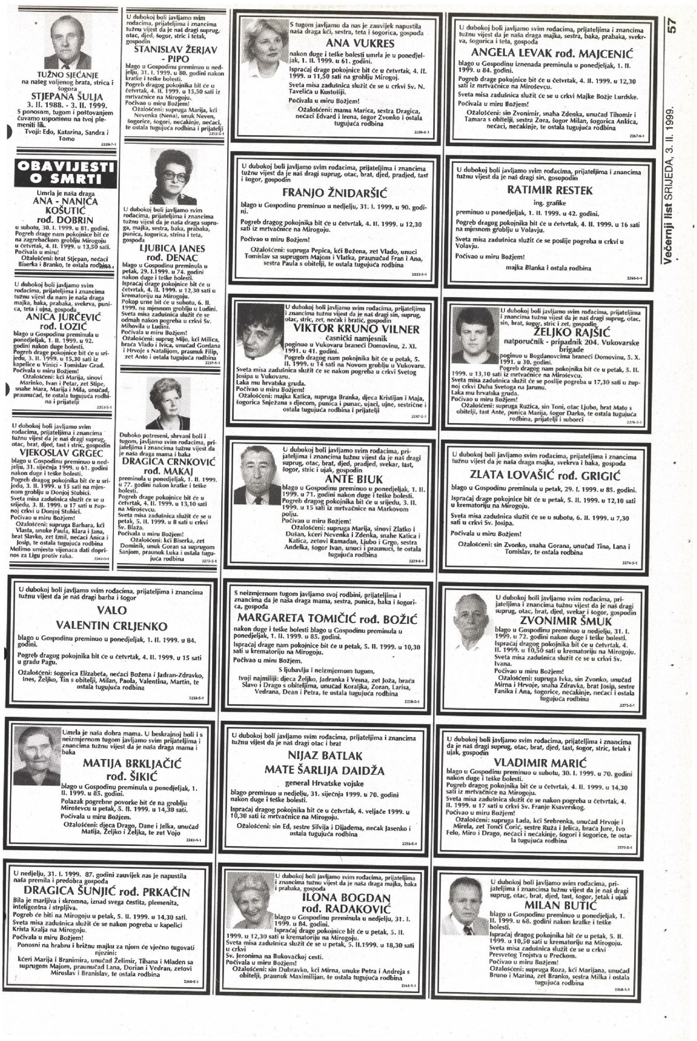Izvorne novinske stranice uz Nijaza Batlaka: [20] obiteljska osmrtnica, 3. 2. 1999., str. 57; [21] intervju „Ratnik se nije umorio”, 5. 3. 1995., str. 7. Datumi i vrsta sadržaja navedeni su u nazivima datoteka.